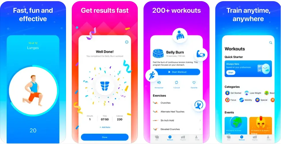 Seven fitness app